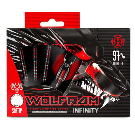 Harrows Wolfram Infinity Darts 97% Softip HS-TNK-000013388 (18 gR)