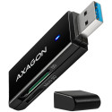 Axagon Slim super-speed USB 3.2 Gen 1 card reader with a direct USB-A connector.