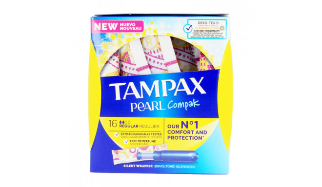 Regular Tampons PEARL Tampax (16 uds) (16 uds) (18 uds)