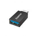 Hama USB adapter, USB-C pistik, USB-A pesa, must - Adapter