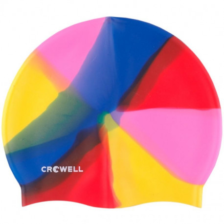 Crowell Multi-Flame-03 Silicone Swimming Cap