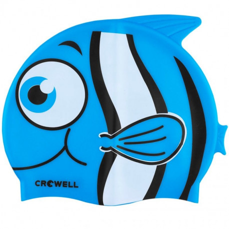 Crowell Nemo-Jr Silicone Swim Cap-Blue