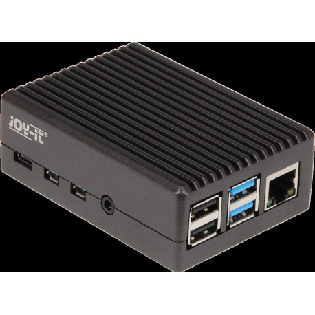 Alumiiniumkorpus Raspberry Pi 4 B jaoks, mattmust