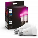 Philips Hue E27 double pack 2x570lm 60W - White & Col. Amb.