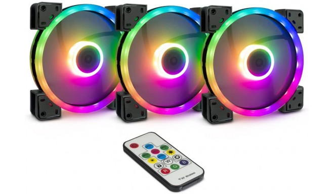 Inter-Tech Argus RGB Set RS-14 3x140mm - 88885536