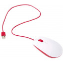 Raspberry Pi Foundation Official Raspberry Pi Mouse (White/Red)