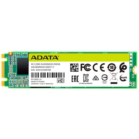 ADATA Ultimate SU650 M.2 256GB, SSD (SATA 6Gb/s, M.2 2280)
