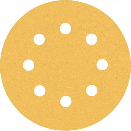 Bosch Expert C470 sanding sheet set, O 115mm, K60 / 120 / 240 (6 pieces, for eccentric sanders)