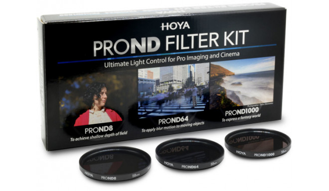 Hoya filter kit PRO ND 8/64/1000 72mm