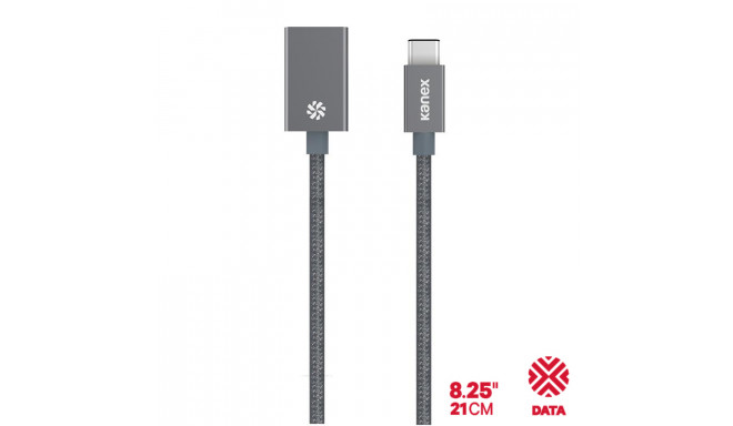 Kanex przejściówka DuraBraid™ Aluminium z USB-C na USB 3.0 typ A (Space Grey)