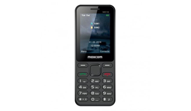 MaxCom MM139 6.1 cm (2.4") 73 g Black Feature phone