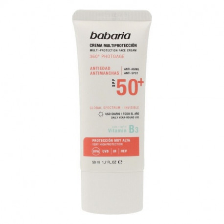Anti-Brown Spot jumeühtlustamise päikesekreem Babaria Solar Multiproteccion Spf 50+ 50 ml