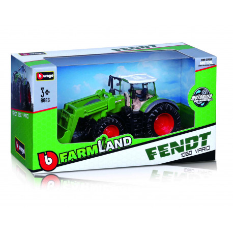 BBURAGO 10cm farm tactor with front loader, assort., 18-31630