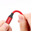 Textilní pletený kabel Baseus Yiven USB / Lightning 1,8M červený (CALYW-A09)