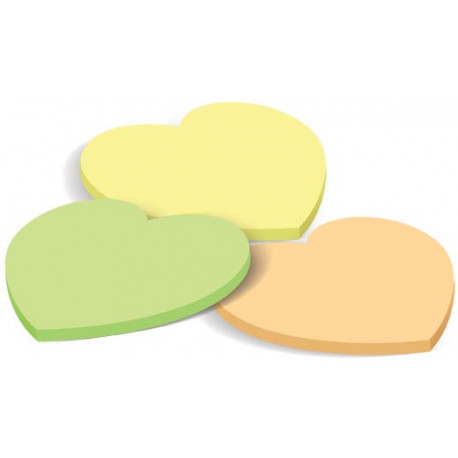 Forpus note paper Stiky Notes Heart, yellow