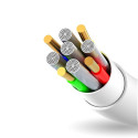 Dudao kabel USB / Lightning 3A kabel 1m bílý (L1L bílý)