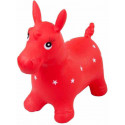 Sun Baby jumping animal Rubber Horse, red