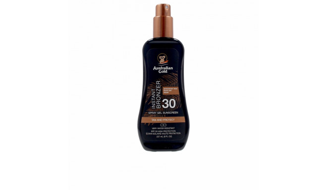 AUSTRALIAN GOLD SUNSCREEN SPF30 spray gel with instant bronzer 237 ml