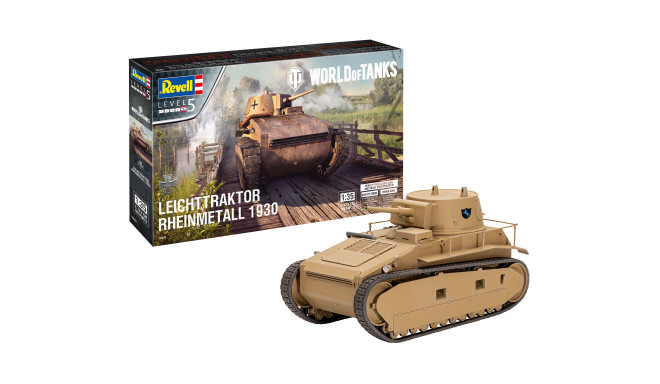 Revell liimitav mudel kergtraktor Rheinmetall 1930 "World of Tanks" 1:35
