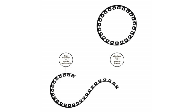 Lawn border set EASY BORDER, 40mm black