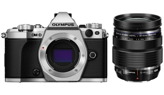 Olympus OM-D E-M5 Mark II + 12-40 мм Pro Kit, серебристый