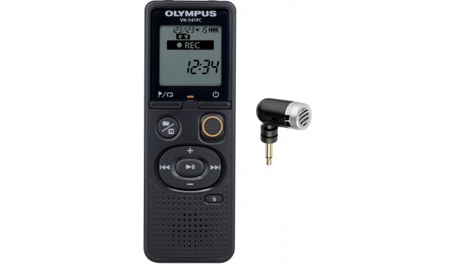 Olympus diktofons VN-541PC + mikrofons, melns