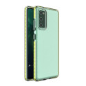 Spring Case Cover Gelový kryt s barevným rámečkem pro Samsung Galaxy S21 + 5G (S21 Plus 5G) žlutý