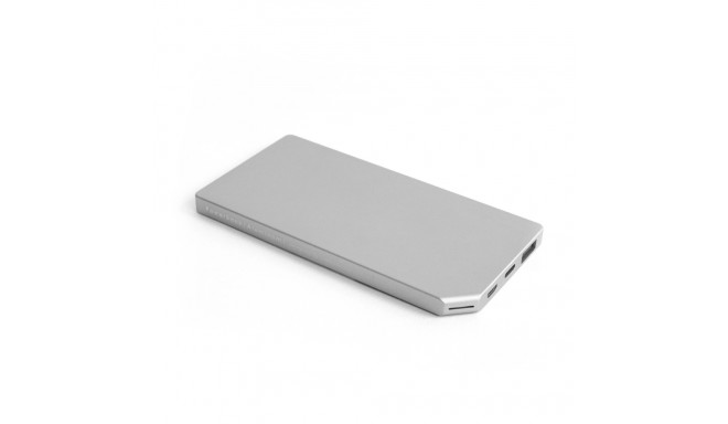 Allocacoc PowerBank Slim Aluminum 5000mAh Zilver