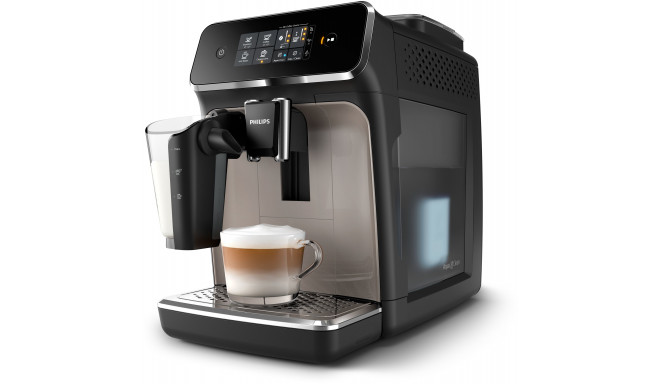 Espressomasin Philips LatteGo EP2235/40 Series 2200 must/vaskne esipaneel