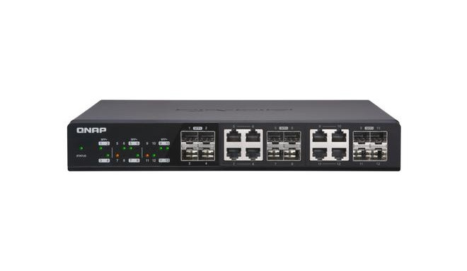 QNAP QSW-1208-8C network switch Unmanaged None Black