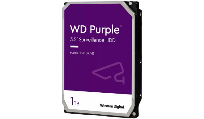 Western Digital kõvaketas AV Purple 3.5" 1TB 64MB 5400rpm SATA 6Gb/s