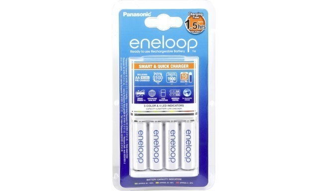 Panasonic eneloop charger BQ-CC55 + 4x1900