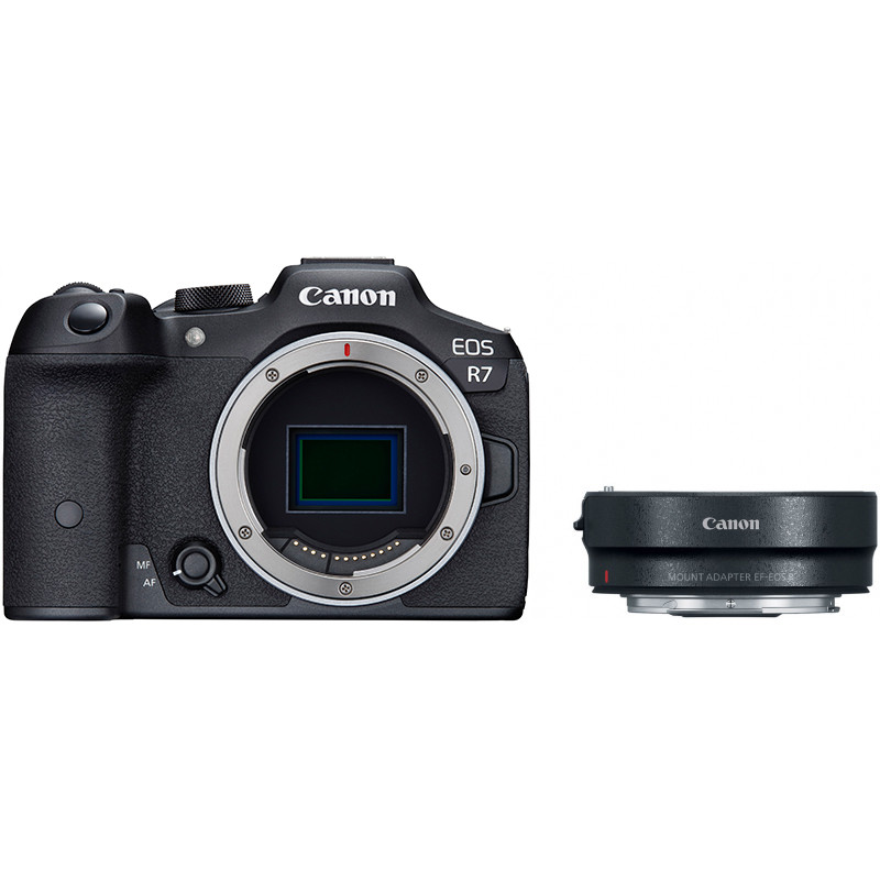 Canon EOS R7 kere + adapter EF-EOS R