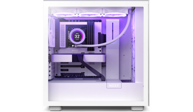 PC CASE NZXT H7 ELITE MIDI TOWER WHITE WINDOW