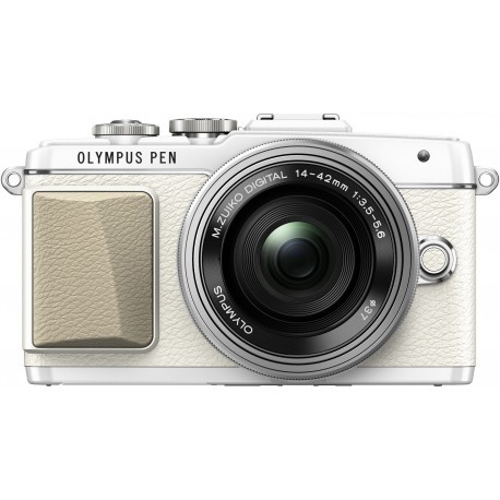 Olympus PEN Lite E-PL7 + 14-42mm EZ Kit, valge/hõbe