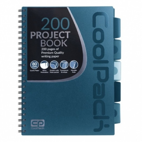 Coolpack spiral note book A5, blue