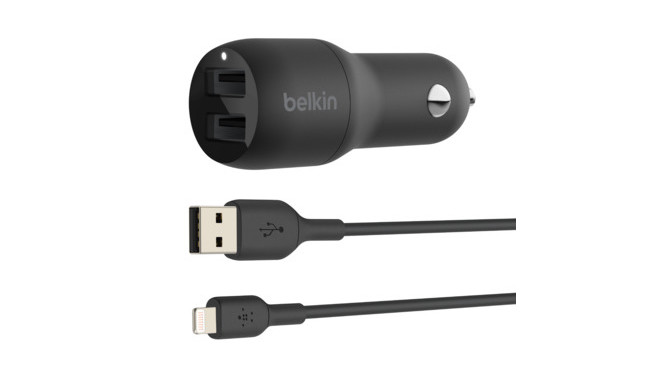 Belkin CCB001btBK 2x USB-A 24W Must