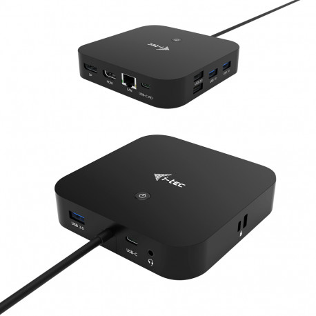 i-tec USB-C Dual Display Docking Station HDMI DP LAN AUDIO Power Delivery 100 W - Stacja dokująca