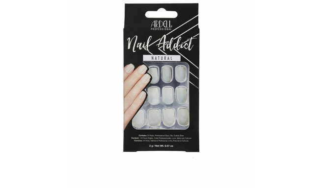 False nails Ardell Nail Addict Natural Squared (24 pcs)