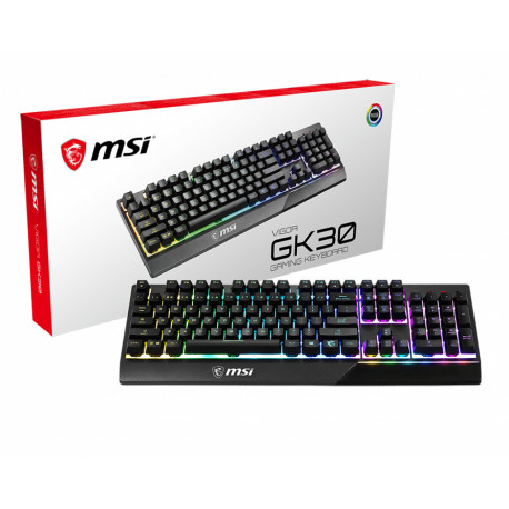 MSI mängurklaviatuur Vigor GK30 juhtmega membraan-mehaaniline taustvalgustusega, must