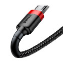 Baseus Cafule Cable Durable Nylon Braided Wire USB / micro USB 2A 3M black-red (CAMKLF-H91)