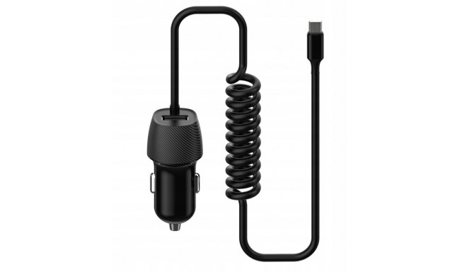 Platinet car charger USB + Micro USB cable 3.4A (45485)