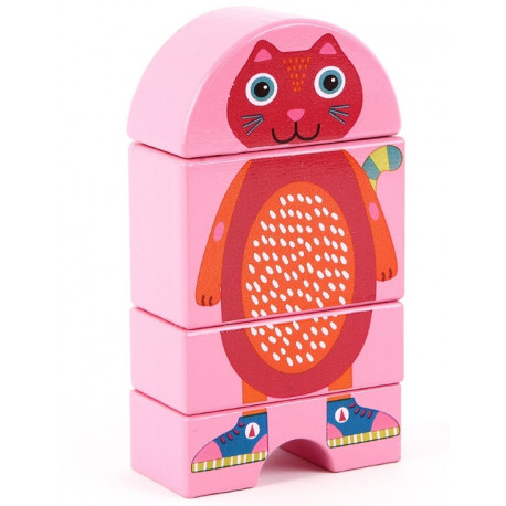 Oops wooden puzzle Magnetic Cat