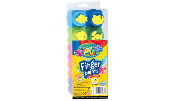 Colorino Kids Finger paints 10 colours