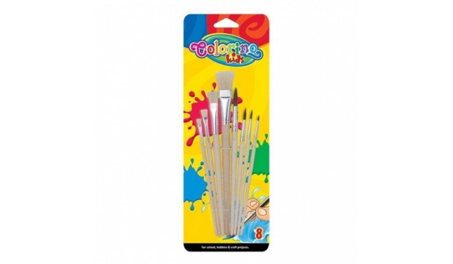 Colorino Kids Paint brushes 8 pcs blister