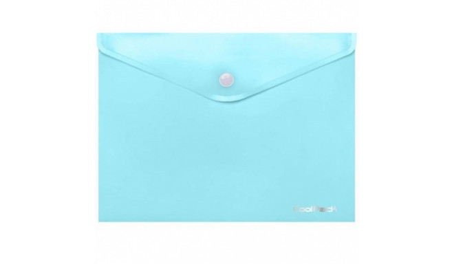 Coolpack document envelope with button PP, A4, pastel blue