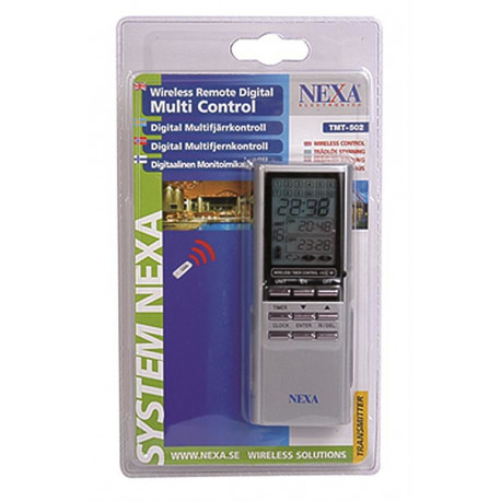 Wireless digital remote control NEXA On/Off, dimmer, timer, clock, 16 channels GT-263 / TMT-918