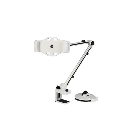 2 in 1 Smartphone and tablet stand with suction cup, 4"-12,", C-Clamp, 360 degree rotatio DELTACOIMP