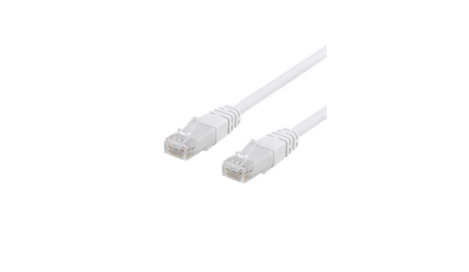  U / UTP Cat6 patch cable, CCA, 1m, 250MHz EPZI white / TP-61V-CCA 