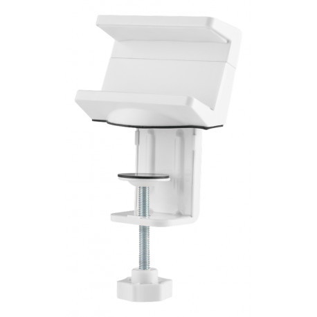 Desk clamp DELTACO OFFICE for branch socket, white / DELO-0201